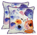 Digitally Printed 100% Cotton Canvas 240 Gsm 18 X 18 Inch Set Of 2 Cushion Covers,Amore