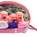 Digitally Printed Animal Clutch Bag Puppy Dog Polyester 8x6x2.5 Inch, ACT01-9