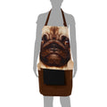 Digitally Printed Cotton Cooking Apron-Animal Face Kitchen Apron - 27 Inch x 22 Inch,Adjustable Length-100% Cotton Canva-Pug Face