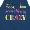 Screen Print Cooking Apron Duck Cotton - Kitchen Gifts for Women -31x26 Inch-Free Adjustable Size -Chef's Apron-Crazy