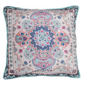 Shalinindia Digitally Printed Cushion Cover Faux Silk Dupion Cushion Covers 18 X 18 Zippered Set Of 2-Trapeze Trends