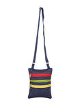 Denim Three Zipper Satchel Bag, Denim Fabric, Pure Cotton, Multi Pockets