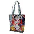 Digital Print Tote Fashion Bag Multipurpose Shopping Hand Bag,Waterproof Faux Silk and Polysatin Lining,16X14X4 Inch,Lady Dancer