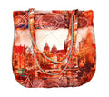 Digitally Printed Multicolor Fashion Tote Bags 100% Polyester Reversible Design Waterproof Quilted 15X16 Inch,FT79-8