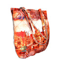 Digitally Printed Multicolor Fashion Tote Bags 100% Polyester Reversible Design Waterproof Quilted 15X16 Inch,FT79-8