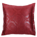 Shalinindia Jacquard Cushion Cover- Set of 2 Throw Pillow Cover Zipper- 16 x 16 Inches,Polyster,Maroon