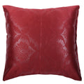 Shalinindia Jacquard Cushion Cover- Set of 2 Throw Pillow Cover Zipper- 16 x 16 Inches,Polyster,Maroon