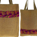 Set Of 2 Multipurpose Shopping Bags, Jute Shimmer,Natural Fiber-Eco Frienly,Non Woven Lining,JSSB_JSMB_801