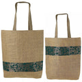 Set Of 2 Multipurpose Shopping Bags, Jute Shimmer,Natural Fiber-Eco Frienly,Non Woven Lining JSSB_JSMB_802