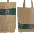 Set Of 2 Multipurpose Shopping Bags, Jute Shimmer,Natural Fiber-Eco Frienly,Non Woven Lining JSSB_JSMB_802