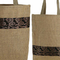 Set Of 2 Multipurpose Shopping Bags, Jute Shimmer,Natural Fiber-Eco Frienly,Non Woven Lining JSSB_JSMB_804