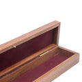 Handmade Long Wooden Box Carved By Traditional Artisans Of India- Wood Box Storage-Rectangular Wood Box-Eagle Charm,11 Inch