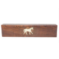 Handmade Long Wooden Box Carved By Traditional Artisans Of India- Wood Box Storage-Rectangular Wood Box-Horse Charm,11 Inch