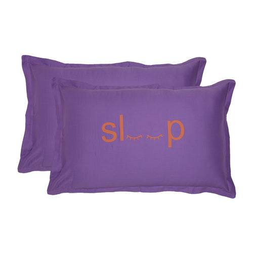 Shalinindia Lavender Pillowcase 18x28 Inch -Cotton Pillowcases Set Of 2- Bed Room Accessories Pillow Sham