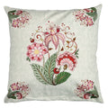 Shalinindia Digitally Printed Cotton Canvas Floral Cushion Cover 18X18 Inch Set Of 2,Throw Cushions For Sofa Zipper