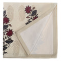 Table Linens Floral Set Of 6 Dinner Napkins And 6 Place Mats - Cotton Canvas Fabric - Mat-12x18 Inch,Napkin 18x18 Inch-PGMN12-904