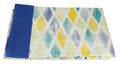 ShalinIndia Blue Border Cotton Printed Table Cloth Cover 6 Seater Rectangle Table Cover -60 x 84 inch