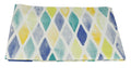 ShalinIndia Cotton Printed Table Cloth Cover 4 Seater Square Table Cover - 54 x 54 inch,Blue Border