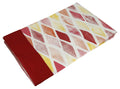 Cotton Printed Table Cloth Cover 6 Seater Rectangle Table Cover -60 x 102 inch,Maron Red Border