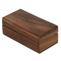 Wooden Trinket Jewelry Box, Sleek and Simple Gift for Her, 4 X 2 X 1.5 Inches