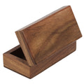 Wooden Trinket Jewelry Box, Sleek and Simple Gift for Her, 4 X 2 X 1.5 Inches