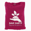 Cotton Save Earth Shopping Bag, Cotton, Draw String Closure