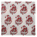 Set of 24 Napkins Floral 20" x 20" - 100% Cotton Fabric - Floral Indian Spring Décor for the Dining Room,TN24-7007