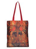 Digitally Printed Shopping Bag Tote Set Of 3 Small Medium Large Faux Silk Dupion,Mughal King And Queen