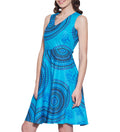 Womens Clothing Cotton Printed Dress,Machine washable,W-CPD38-1603,Size-38 Inch