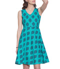 Women's Apparel Cotton Printed Dress,Machine Washable,W-CPD36-1606, Size-36 Inch