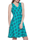 Women's Apparel Cotton Printed Dress,Machine Washable,W-CPD46-1606, Size-46 Inch