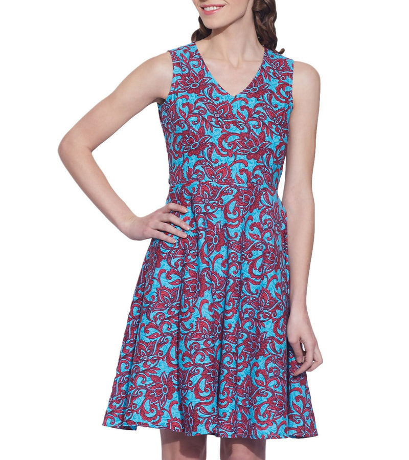 Womens Accessories Cotton Printed Dress,Machine Washable,W-CPD32-1607, Size-32 Inch