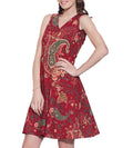 Women's Apparel Cotton Printed Dress,Machine Washable,W-CPD42-1610, Size-42 Inch