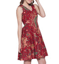 Womens Accessories Cotton Printed Dress,Machine Washable,W-CPD34-1610, Size-34 Inch