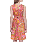 Womens Clothing Cotton Printed Dress,Machine washable,W-CPD46-1615, Size-46 Inch