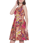 Women Apparels Cotton Printed Dress,Machine Washable,W-CPD42-1616, Size-42 Inch