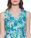 Clothes For Women Cotton Printed Dress,Machine Washable,W-CPD46-1619, Size-46 Inch