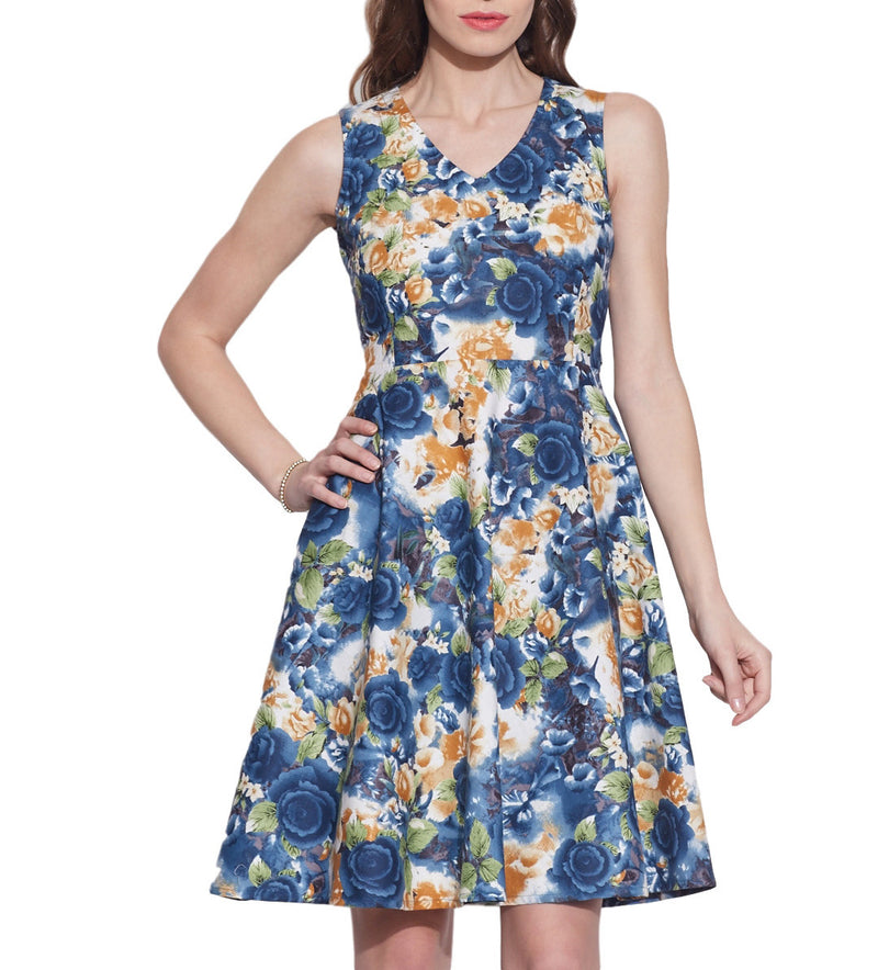 Womens Accessories Cotton Printed Dress,Machine Washable,W-CPD44-1620, Size-44 Inch