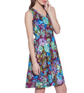 Women's Apparel Cotton Printed Dress,Machine Washable,W-CPD46-1621, Size-46 Inch