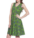 Women's Apparel Cotton Printed Dress,Machine Washable,W-CPD34-1623, Size-34 Inch