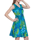 Women Apparels Cotton Printed Dress,Machine Washable,W-CPD34-1624, Size-34 Inch