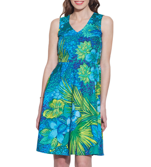 Women Apparels Cotton Printed Dress,Machine Washable,W-CPD44-1624, Size-44 Inch