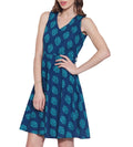 Womens Clothing Cotton Printed Dress,Machine washable,W-CPD42-1629, Size-42 Inch