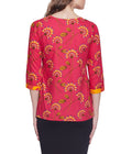 Cotton Printed Kurti Womens Accessories Tops ,W-CPK38-1808,Size-38 Inch,PINK