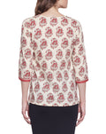 Cotton Printed Kurti Dresses For Women Tops,W-CPK42-1814,Size-42 Inch,RED