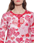 Cotton Printed Kurti Women Apparels Tops ,W-CPK32-1815,Size-32 Inch,PINK