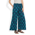 Cotton Printed Palazzo Pants For Women Indian,Large,W-CPLZL-2703