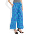 Cotton Printed Palazzo Pants For Women Indian,Large,W-CPLZL-2705