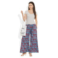 Cotton Printed Palazzo Pants For Women Indian,Large,W-CPLZL-2724