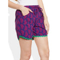 Womens Cotton Printed Beach Shorts Summer Pants Indian Medium Size,W-CSRTM-2803